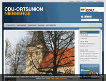 Tablet Screenshot of cdu-nienberge.de